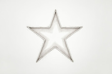 Obraz premium White Star on White Background