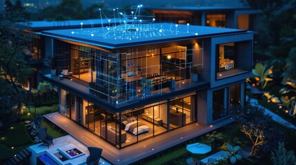 A smart home with advanced energy management and green technology