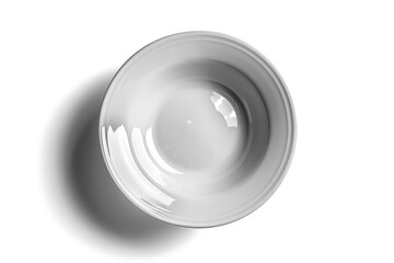 Empty White Ceramic Bowl