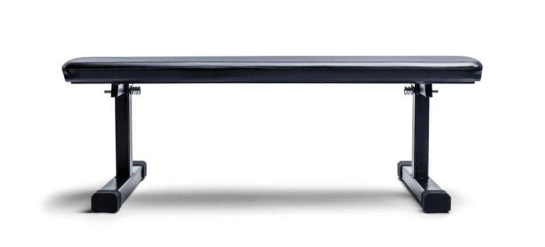 Black Workout Bench on Transparent Background - Powered by Adobe