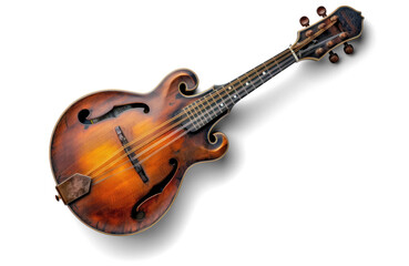 Fototapeta premium Vintage Mandolin on Transparent Background