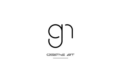 GN, NG, G, N abstract letters logo monogram