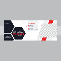 Corporate Facebook cover design.