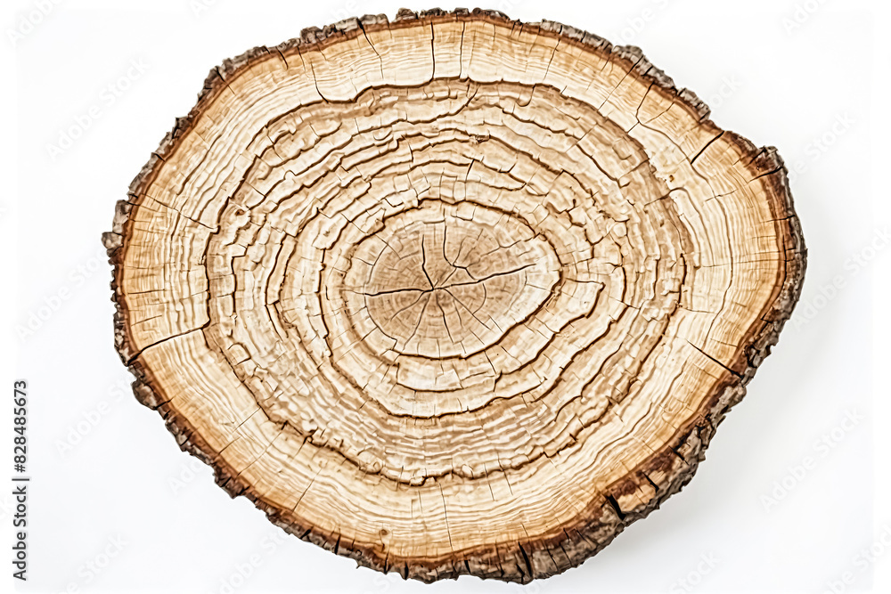 Poster cross section of a tree trunk