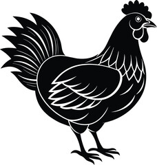 Chicken Silhouette Vector illustration
