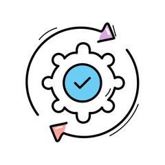 Process Optimization: Icon for Workflow Efficiency