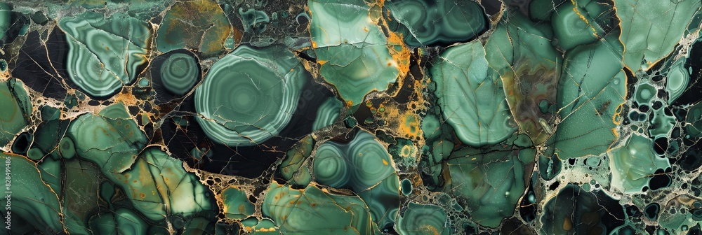 Poster rainforest floor inspired background generative ai