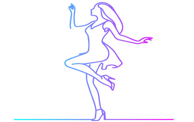silhouette of a ballerina dancing