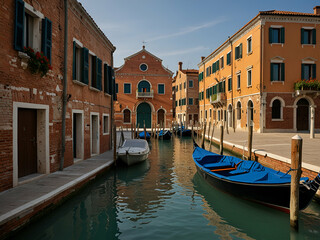 Obraz premium A beautiful city grand canal