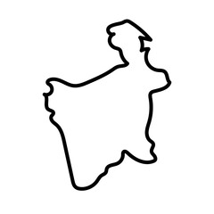 Potosi vector line map