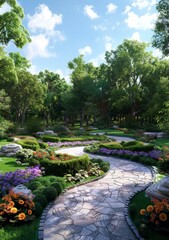 Landscape Design Plan Rendering