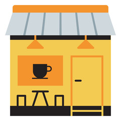 Coffee shop illustration