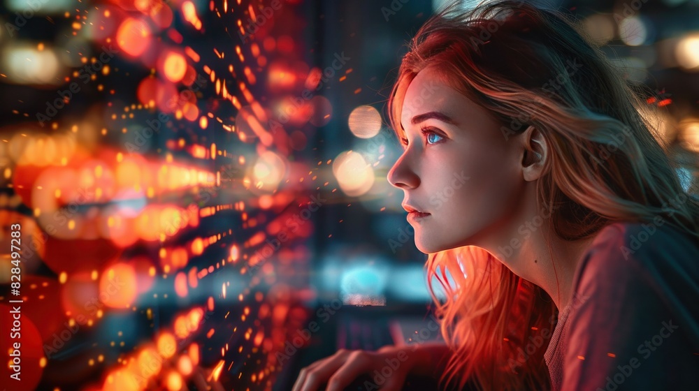Aufkleber digital technology photography internet network connection big data digital marketing internet of th