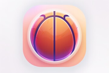 Orange basket ball close-up isolated