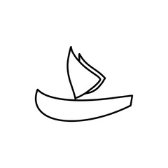 Ship icon vector template, Travel design icon concepts, Creative design