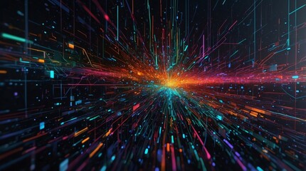 Premium Digital Abstracts for Tech Development: Upgrade your tech development with premium digital abstract backgrounds that blend visual appeal with functional design, Generative AI