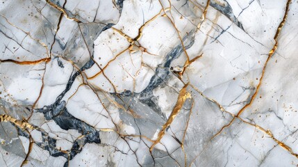 Abstract art of fluid colors in blue and gold mix. Marble background.