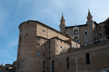 Fototapeta premium Ducal Palace, a Renaissance building in the Italian city of Urbino in the Marche