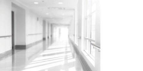 Obraz premium white hospital blur background