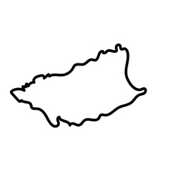 Durazno vector line map