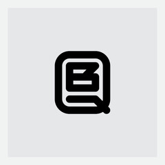 B and Q logo. BQ -  initials, monogram or logotype. Design element or icon. Vector.