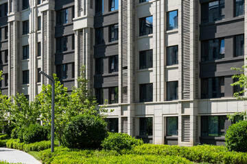 Urban residential buildings During the day