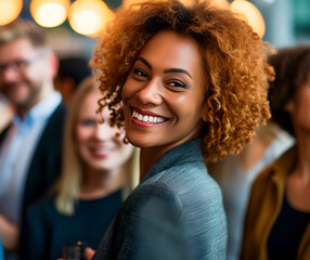 Fototapeta premium Businesswoman Presenting at Business Conference