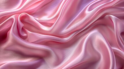 Obraz premium Soft Pink Silk Fabric with Graceful Folds