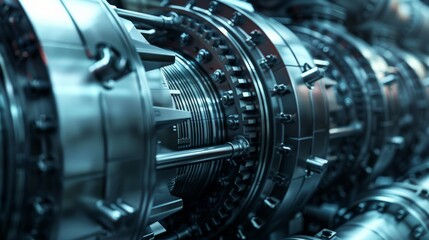 Power generation systems of the future,realism,close up. 