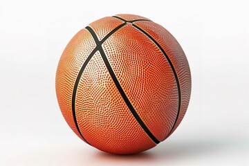 Obraz premium Basketball isolated on a white background