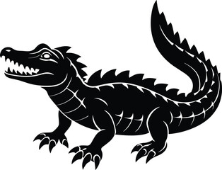 Crocodile Silhouette Vector illustration