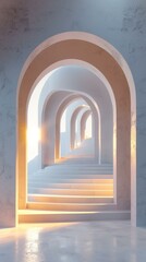 Surreal Stairway to Heaven: Architectural Perspective