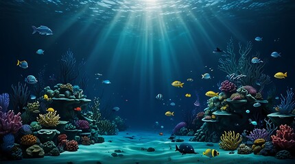  picture of a coral reef. There are many different types