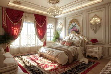 European luxury bedroom