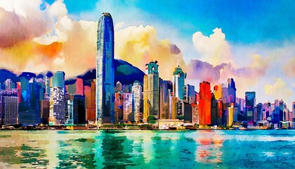 Fototapeta premium panorama of the city