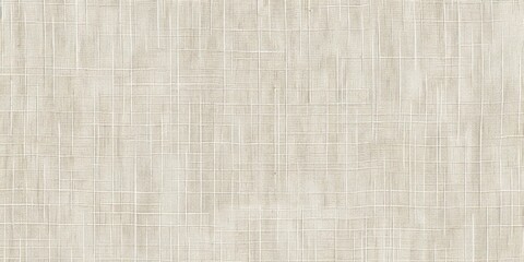 Fototapeta premium Soft beige linen texture with a subtle woven pattern, providing warmth and neutrality. Muted hue and delicate grain offer timeless elegance, background texture 