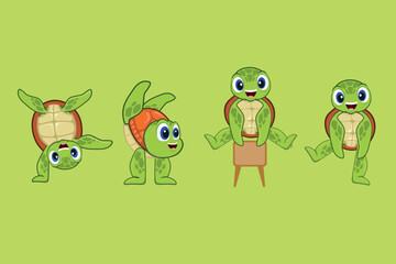 the pack of gymnastic turtle