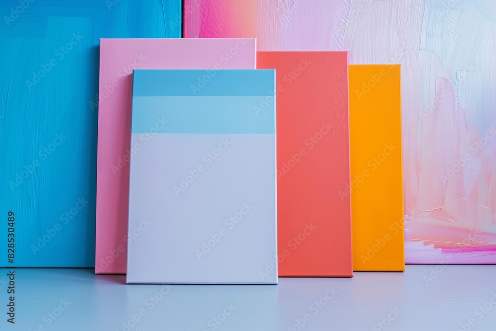 Aufkleber Canvas flat design front view artwork theme animation Analogous Color Scheme