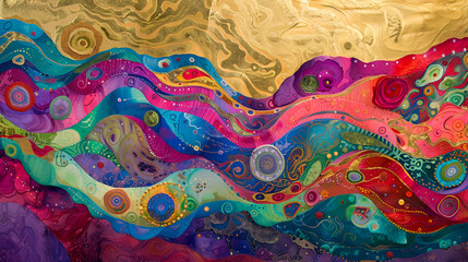 The colors in the series, Fancy paint. Background consists of fractal color texture and is suitable for use in projects on imagination, creativity and design
