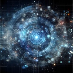 Obraz premium Digital background ideal for technological operations beautiful pic