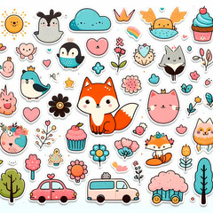 Obraz premium seamless pattern with cats