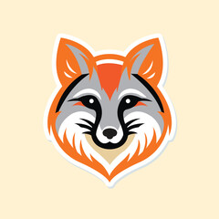 Simple illustration of Fox face