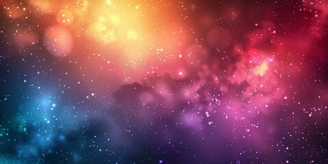 Obraz premium Cosmic Tapestry: A Colorful Nebula