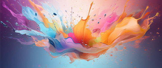 colorful splash