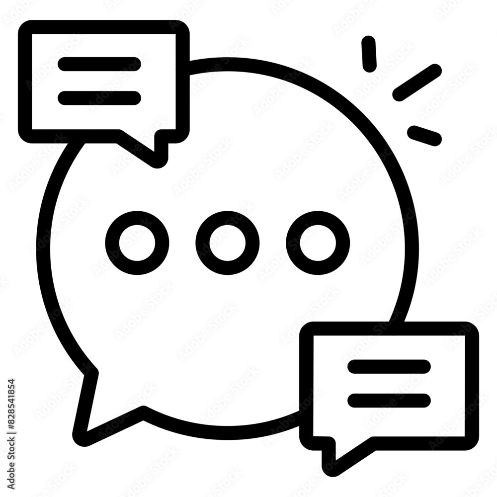 Wall mural Modern design icon of chatting

