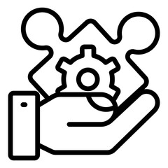 An icon design of solution

