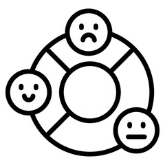 Perfect design icon of feedback analytics

