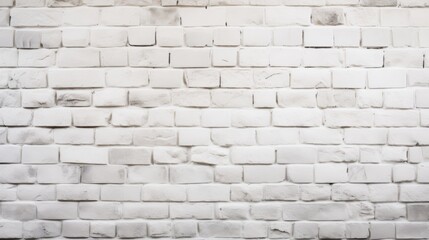 Fototapeta premium White Painted Brick Wall Texture for Background and Design Use. Generative AI