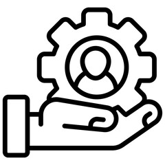 Modern design icon of.user management

