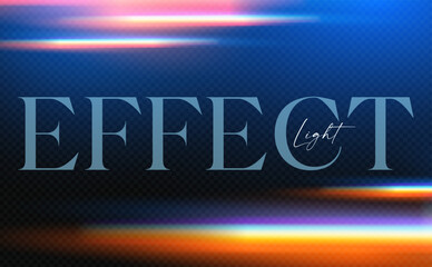 Rainbow beam light effect. Dispersion of beam. Sun light effect for immersion in atmosphere.